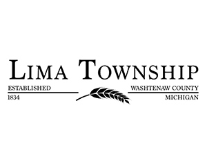 The logo for Lima Township, Michigan. The text "Lima Township" is the largest element, with an illustration of wheat below.